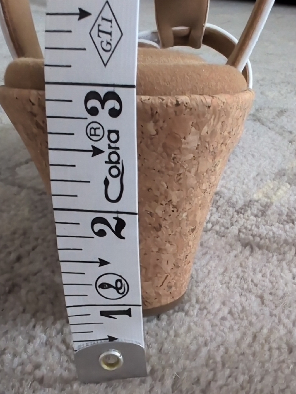 Rockport Blanca White T-Strap Cork Wedge Sandals - Picture 9 of 9
